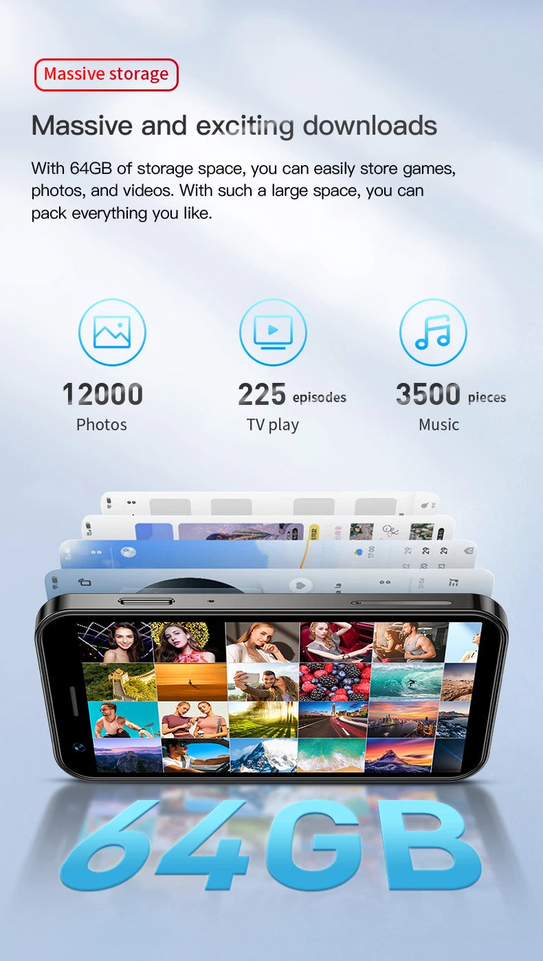 Mini Smartphone SOYES XS16 | Pantalla 3” HD | Android 10 | 4G LTE | Dual SIM | 3+64GB