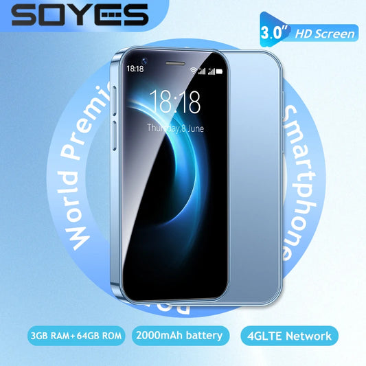 Mini Smartphone SOYES XS16 | Pantalla 3” HD | Android 10 | 4G LTE | Dual SIM | 3+64GB