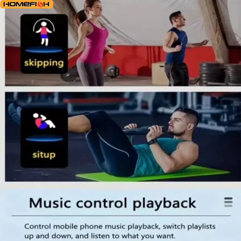 Smartwatch Deportivo 116 Plus – Monitor de Salud, Notificaciones, Música y Control de Actividad