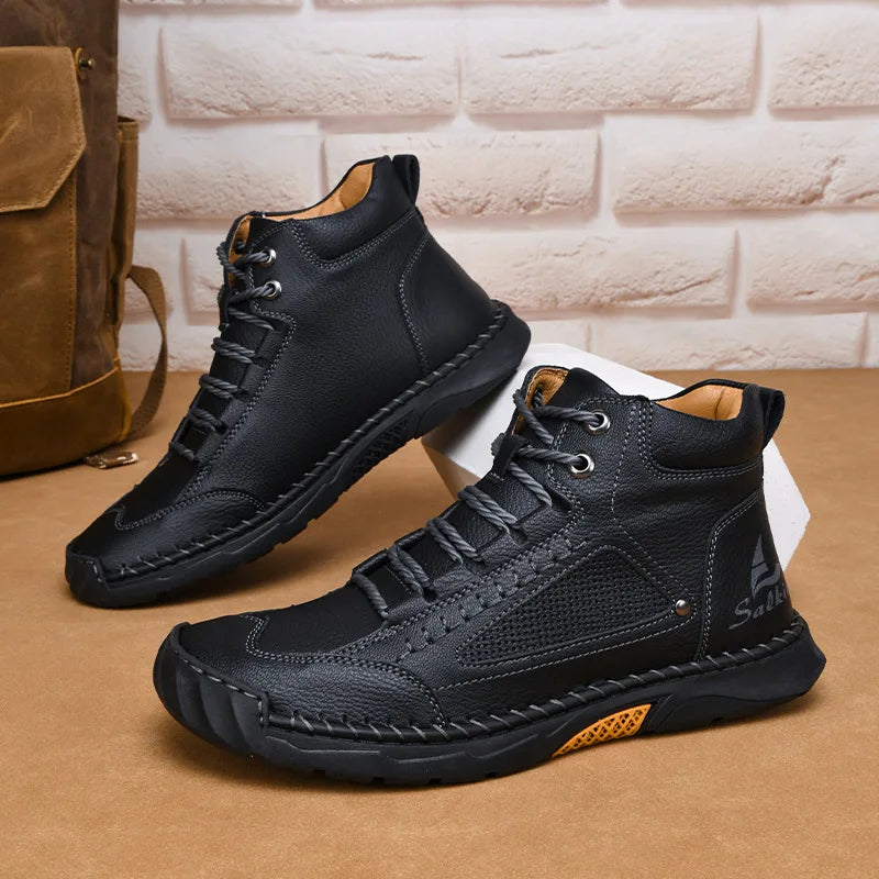 Botas de Cuero para Hombre – Estilo Casual, Resistentes y Elegantes