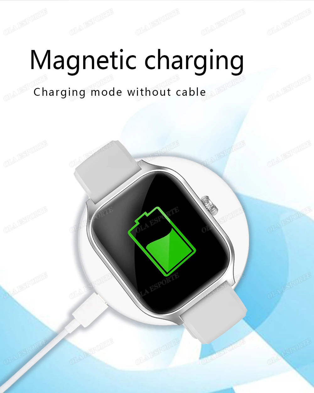 Smartwatch 1.83” HD – Llamadas Bluetooth, Notificaciones, Deportes y Monitoreo de Salud