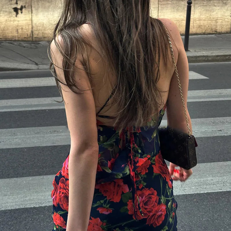 Vestido Floral Elegante para Mujer – Verano 2025, Casual y Sexy