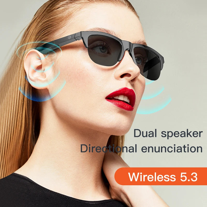 Gafas Inteligentes Bluetooth con Conducción Ósea y Control Táctil – Llamadas y Música al Aire Libre