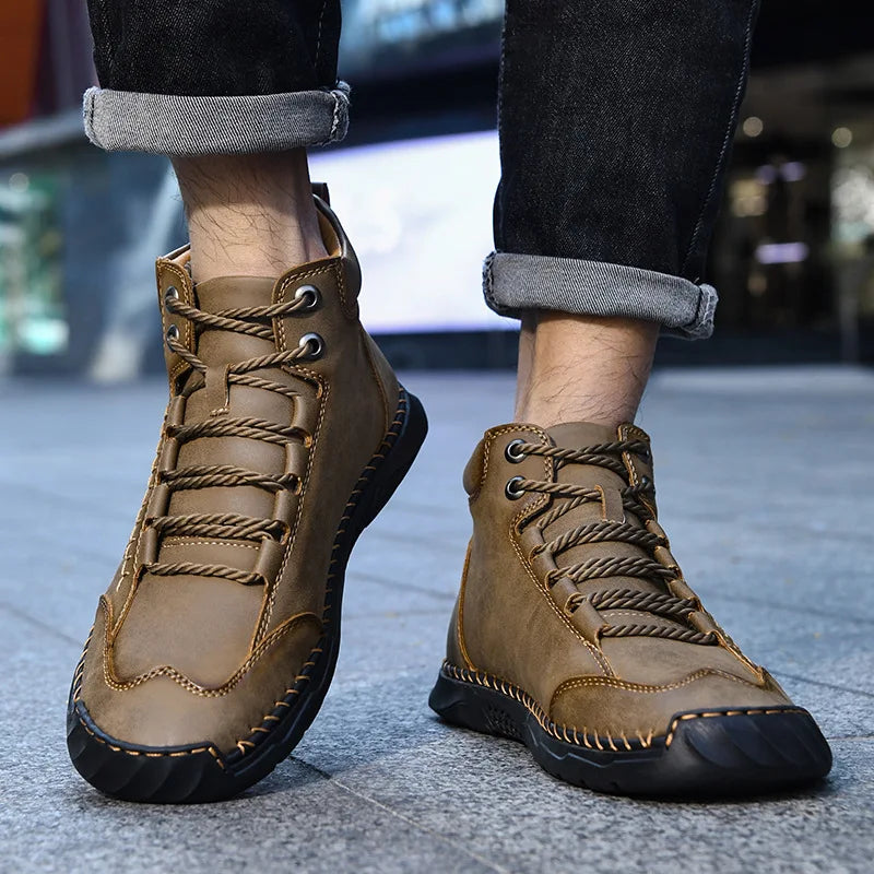 Botas de Cuero para Hombre – Estilo Casual, Resistentes y Elegantes