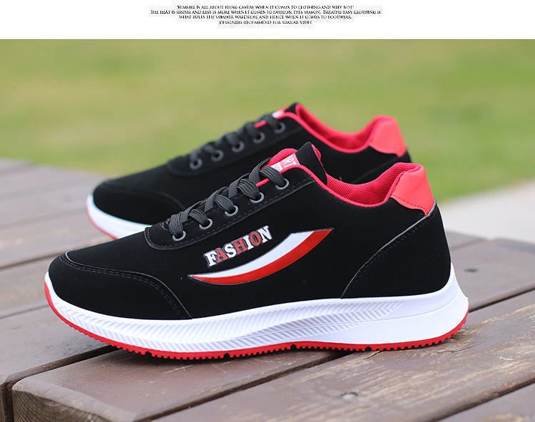 Zapatillas Negras Deportivas para Hombre – Ligeras, Transpirables y de Moda