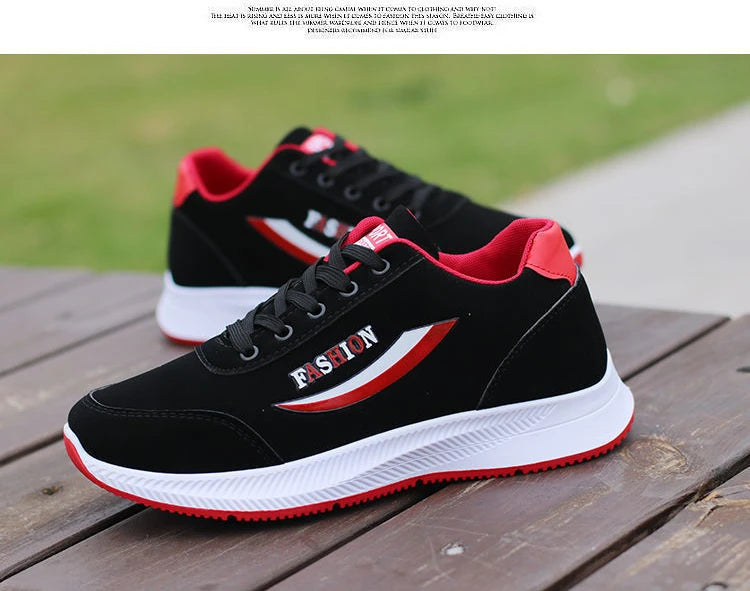 Zapatillas Negras Deportivas para Hombre – Ligeras, Transpirables y de Moda