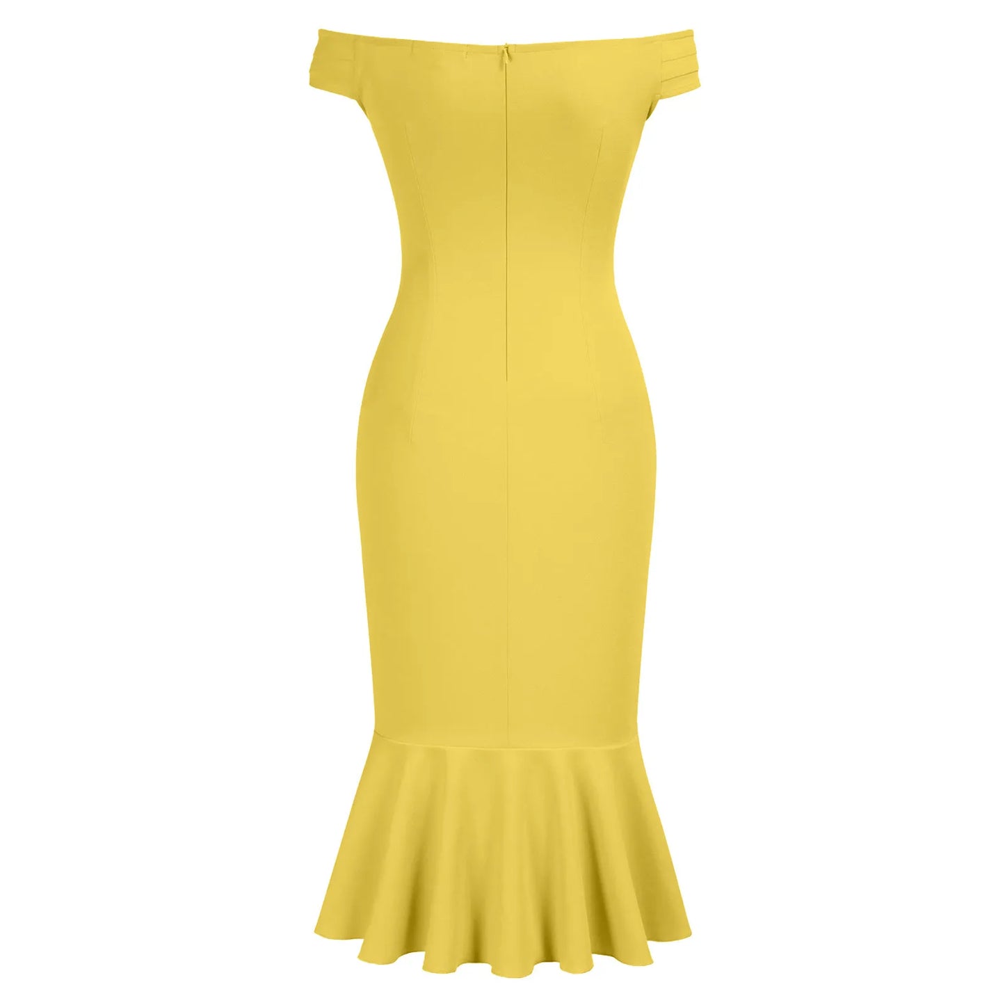 Vestido Elegante de Fiesta para Mujer – Off Shoulder con Volantes y Abertura Lateral