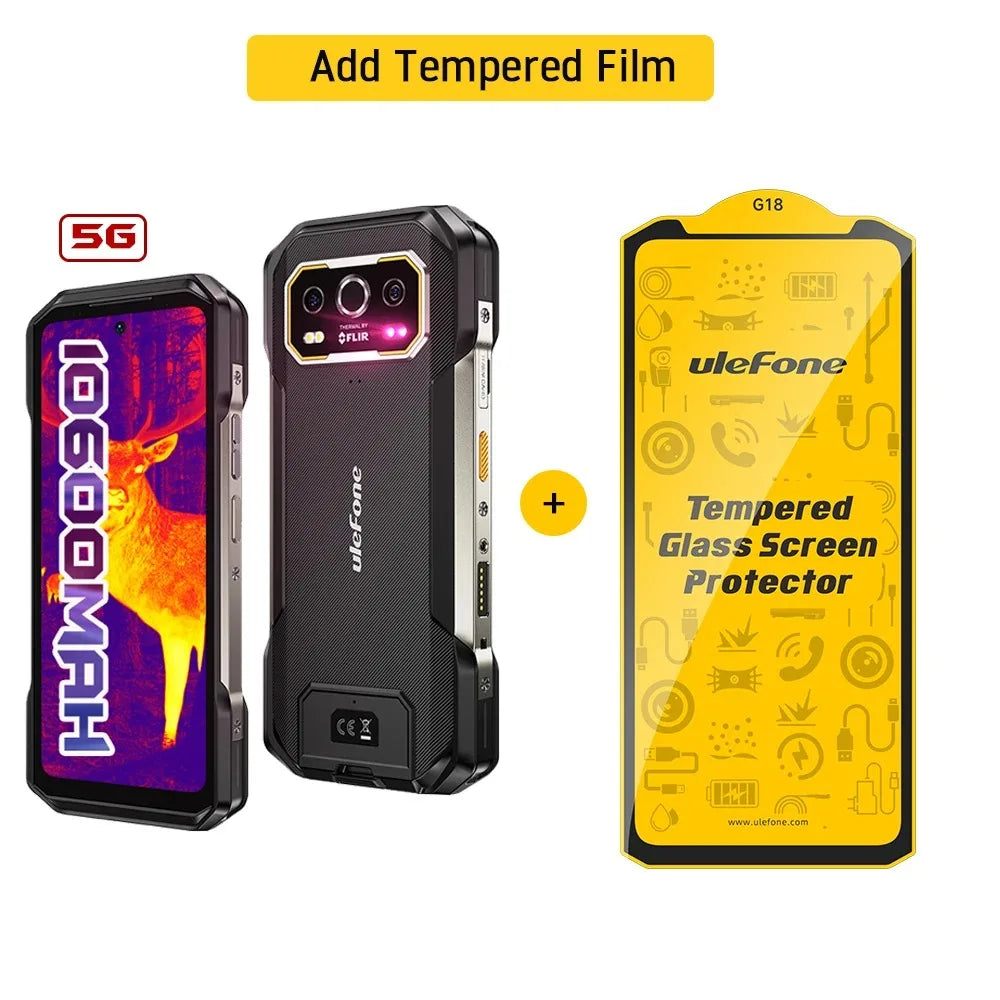 Ulefone Armor 27T Pro 5G – Smartphone Rugerizado 10600mAh, Android 14, 24GB+256GB, Cámara Térmica y Nocturna