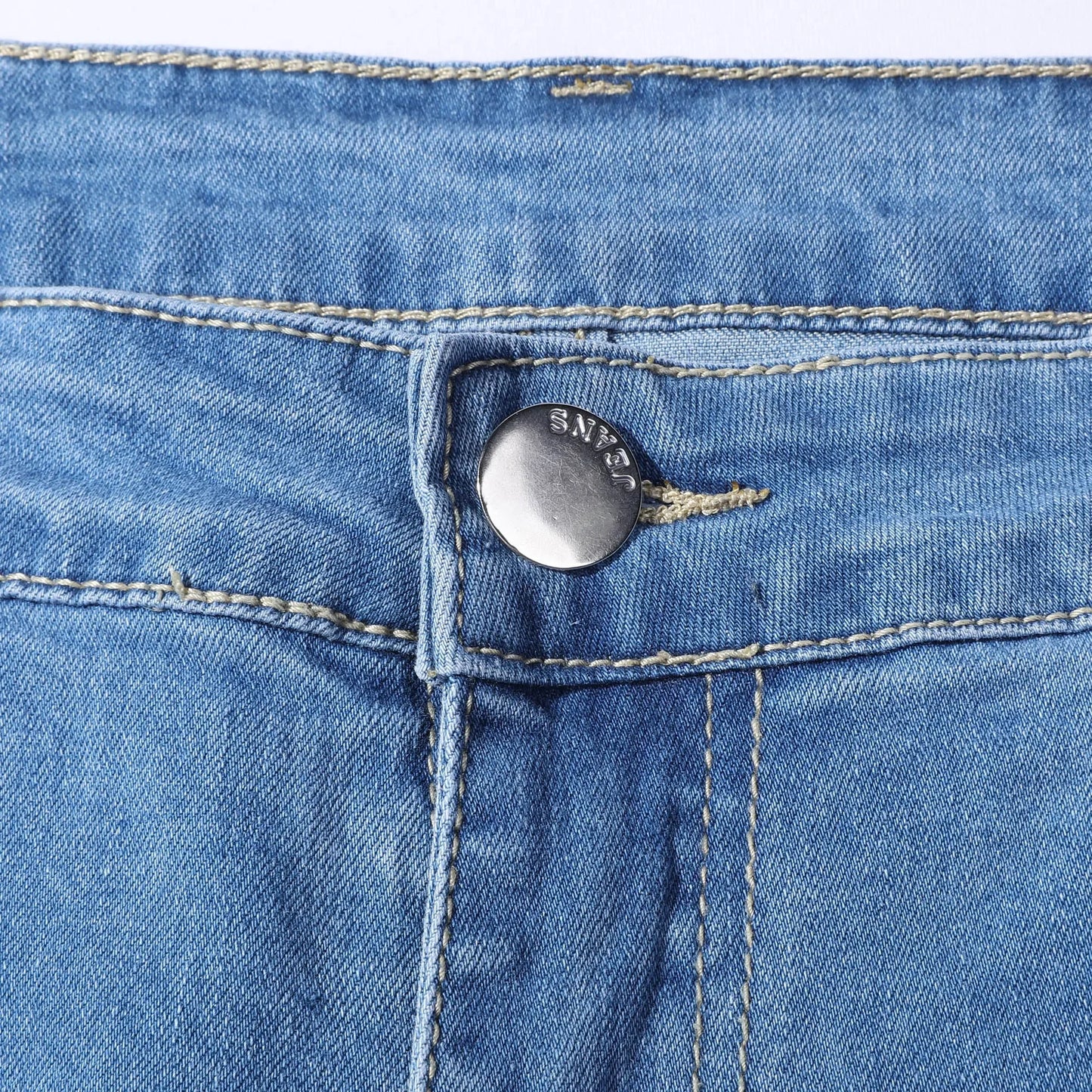 Jeans Rotos Punk para Hombre – Skinny Slim Fit con Parche y Estilo Urbano