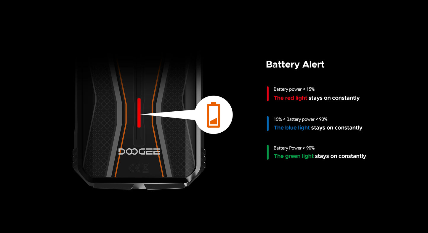 DOOGEE S Punk Pro Smartphone 6.6” FHD+ 90Hz – 32GB RAM (20GB+12GB), 512GB ROM, 10800mAh, Carga Rápida 33W, Cámara 50MP AI, Android 14