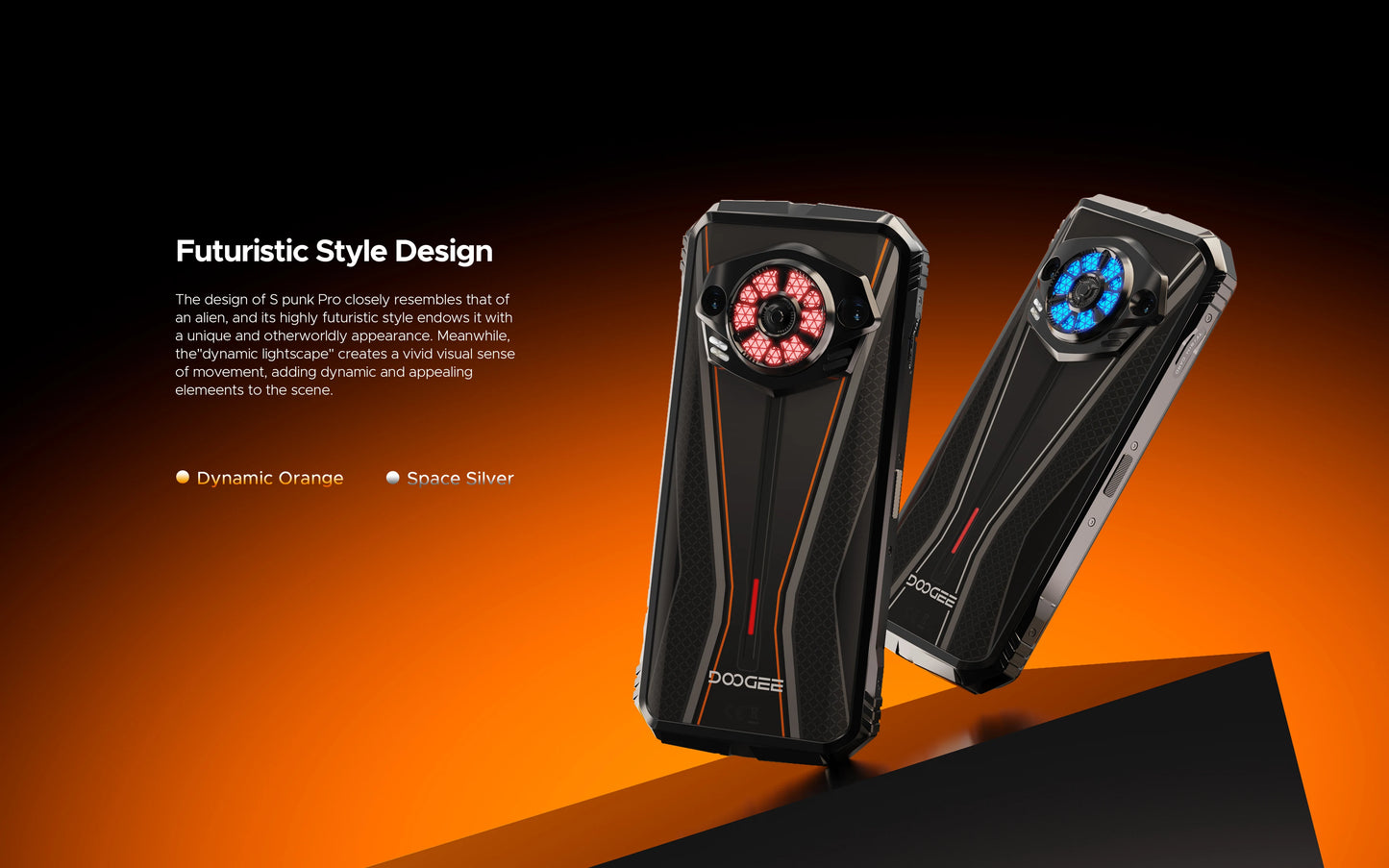 DOOGEE S Punk Pro Smartphone 6.6” FHD+ 90Hz – 32GB RAM (20GB+12GB), 512GB ROM, 10800mAh, Carga Rápida 33W, Cámara 50MP AI, Android 14
