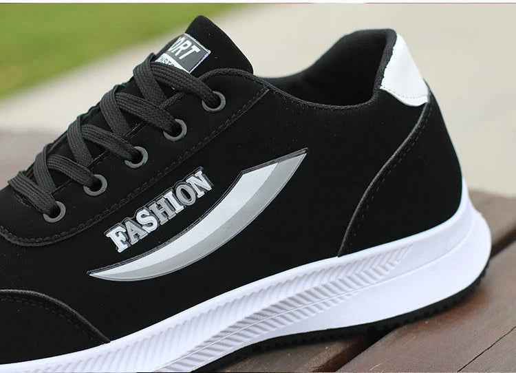 Zapatillas Negras Deportivas para Hombre – Ligeras, Transpirables y de Moda