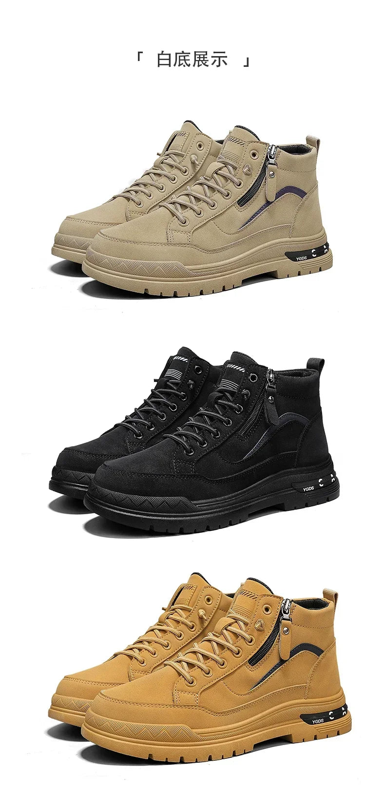 Botas Casuales de Cuero para Hombre 2025 | Invierno, Outdoor y Moda Urbana